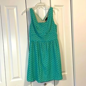 The Limited sleeveless teal dress